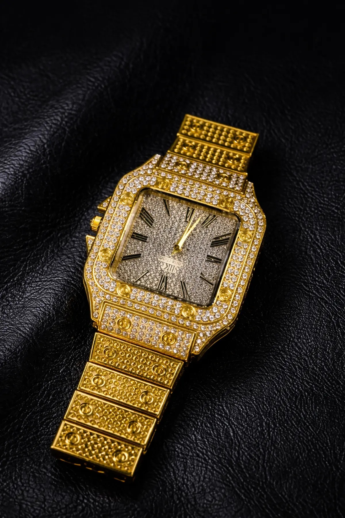 Diamond wrist watch